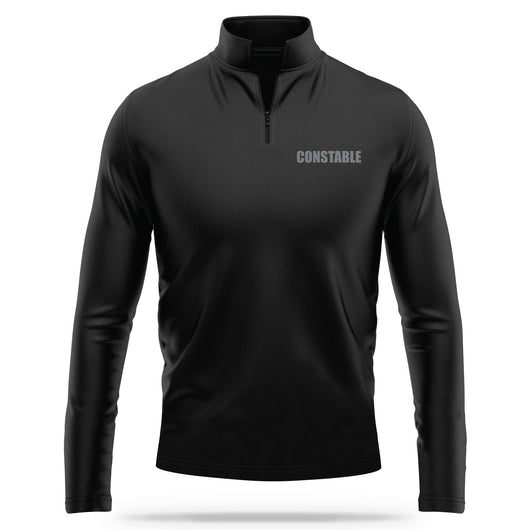 [CONSTABLE] Performance Quarter Zip [BLK/GRY]-13 Fifty Apparel