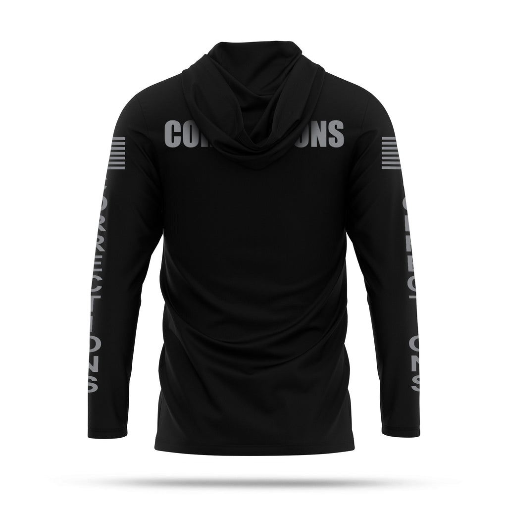 [CORRECTIONS] Men's Performance Hooded Long Sleeve [BLK/GRY]