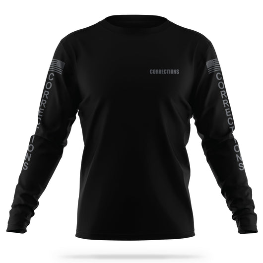 [CORRECTIONS] Men's Utility Long Sleeve [BLK/GRY]-13 Fifty Apparel
