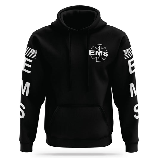 [EMS] Performance Hoodie 2.0 [BLK/WHT]-13 Fifty Apparel