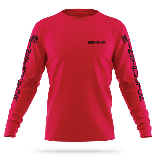 [INSTRUCTOR] Men's Utility Long Sleeve [RED/BLK]-13 Fifty Apparel