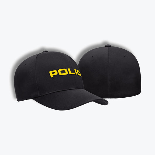 [POLICE] Flexfit Delta® Cap [BLK/GLD]-13 Fifty Apparel