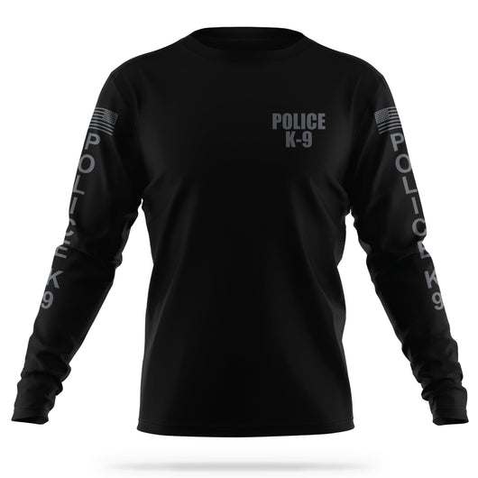 [POLICE K9] Men's Utility Long Sleeve [BLK/GRY]-13 Fifty Apparel