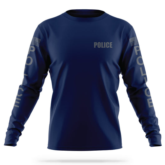 [POLICE] Men's Utility Long Sleeve [NVY/GRY]-13 Fifty Apparel