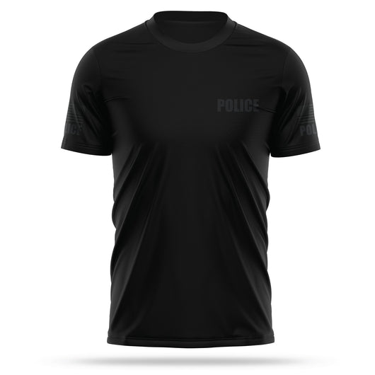 [POLICE] Men's Utility Shirt [BLK/BLK]-13 Fifty Apparel