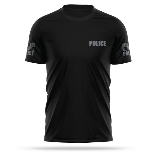 [POLICE] Men's Utility Shirt [BLK/GRY]-13 Fifty Apparel