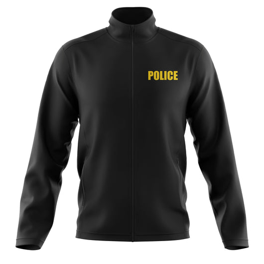 [POLICE] Soft Shell Jacket [BLK/GLD]-13 Fifty Apparel