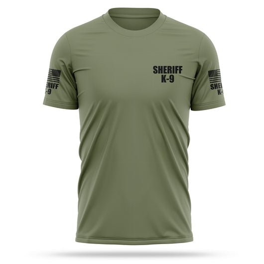 [SHERIFF K9] Men's Utility Shirt [GRN/BLK]-13 Fifty Apparel