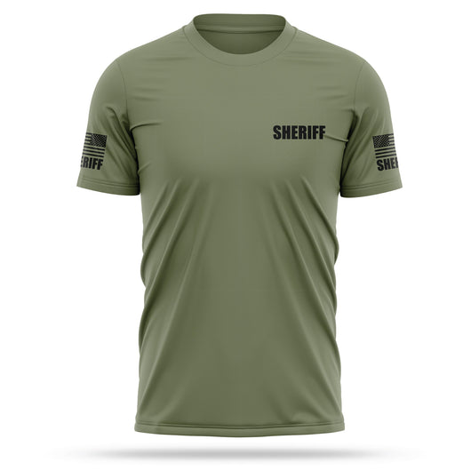 [SHERIFF] Men's Utility Shirt [GRN/BLK]-13 Fifty Apparel
