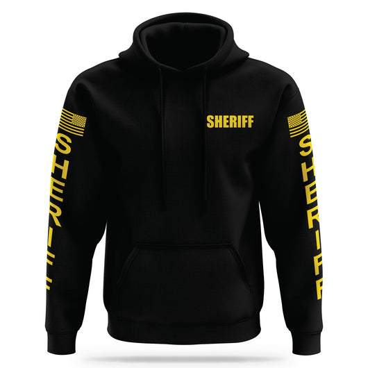 [SHERIFF] Performance Hoodie 2.0 [BLK/GLD]-13 Fifty Apparel
