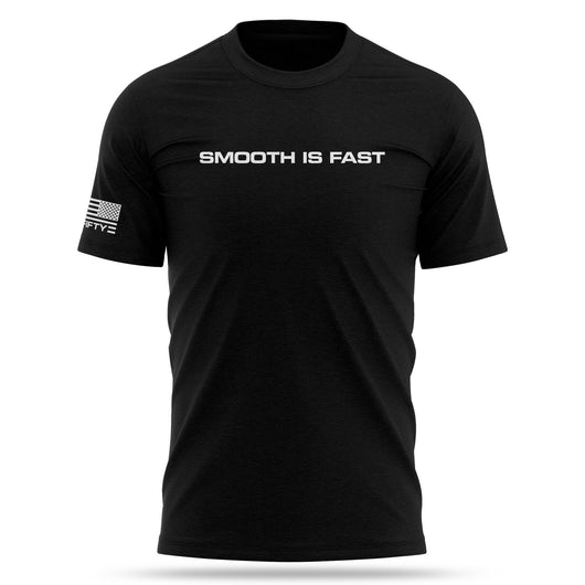 [SMOOTH IS FAST] Cotton Blend Shirt [BLK/WHT]-13 Fifty Apparel