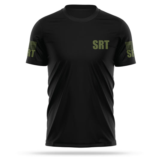 [SRT] Men's Utility Shirt [BLK/GRN]-13 Fifty Apparel