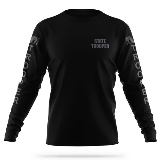 [STATE TROOPER] Men's Utility Long Sleeve [BLK/GRY]-13 Fifty Apparel