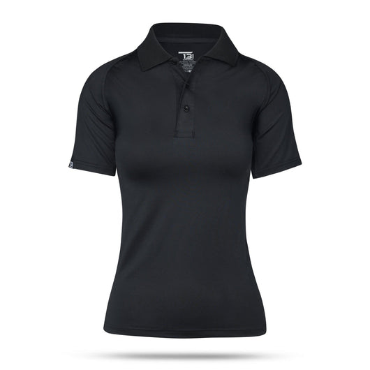 [UNMARKED] Women's Performance Polo [BLK]-13 Fifty Apparel