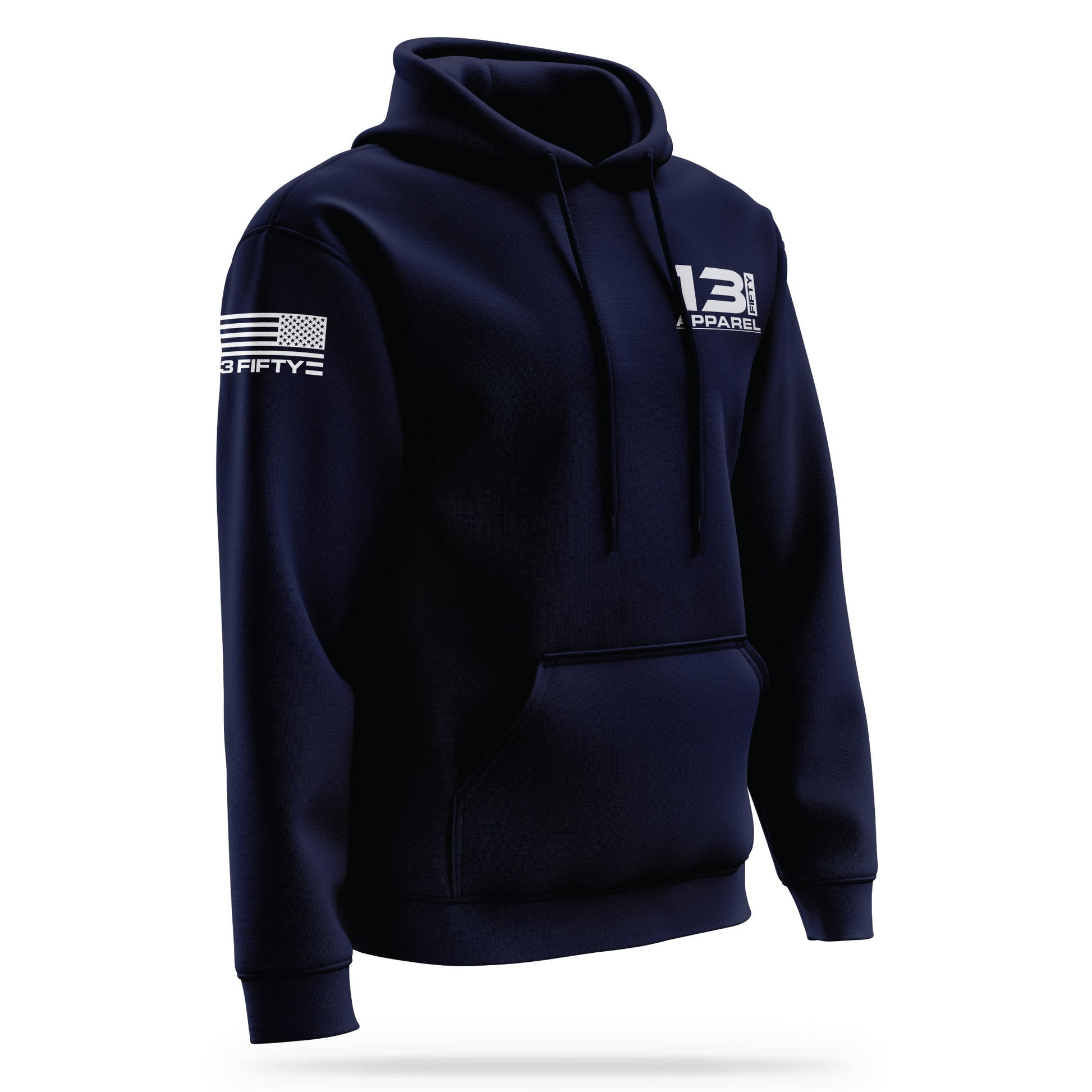 [1350] Performance Hoodie 2.0 [NVY/WHT]-13 Fifty Apparel