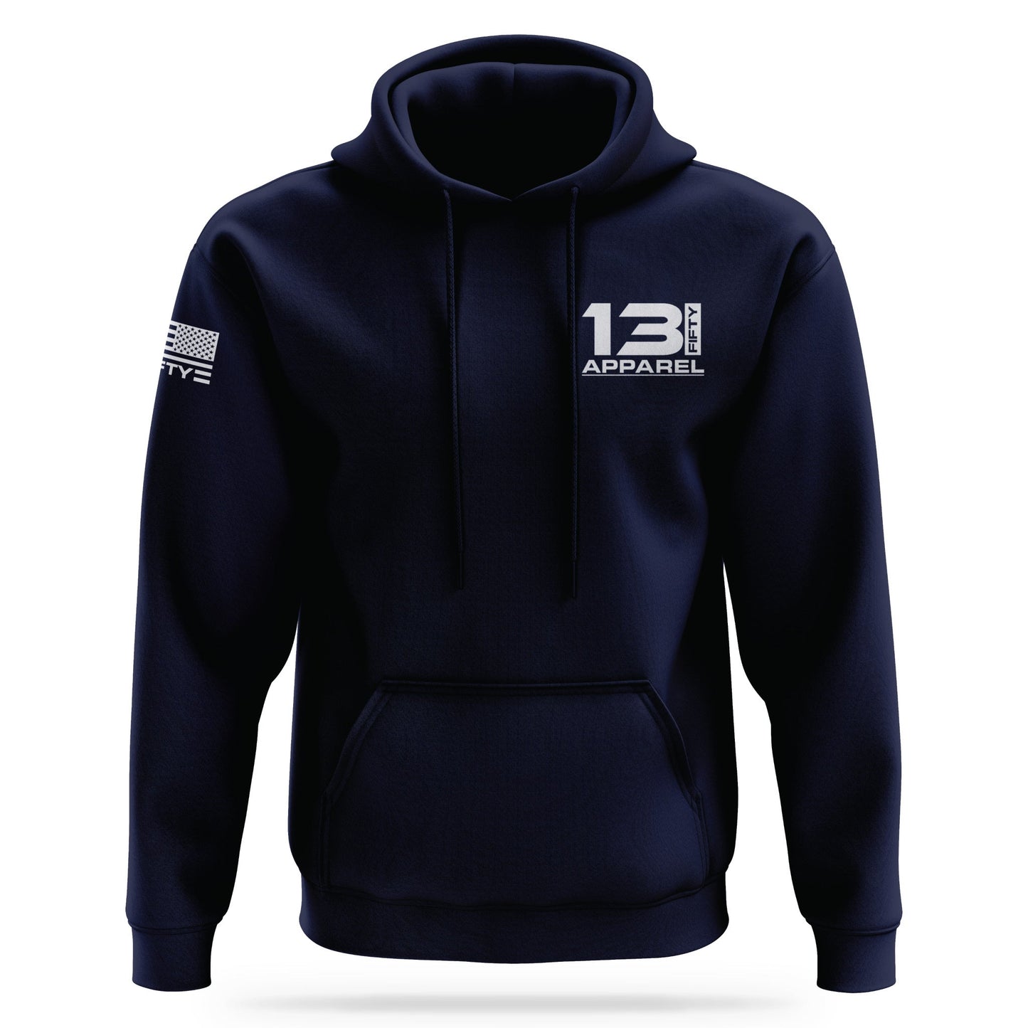 [1350] Performance Hoodie 2.0 [NVY/WHT]-13 Fifty Apparel