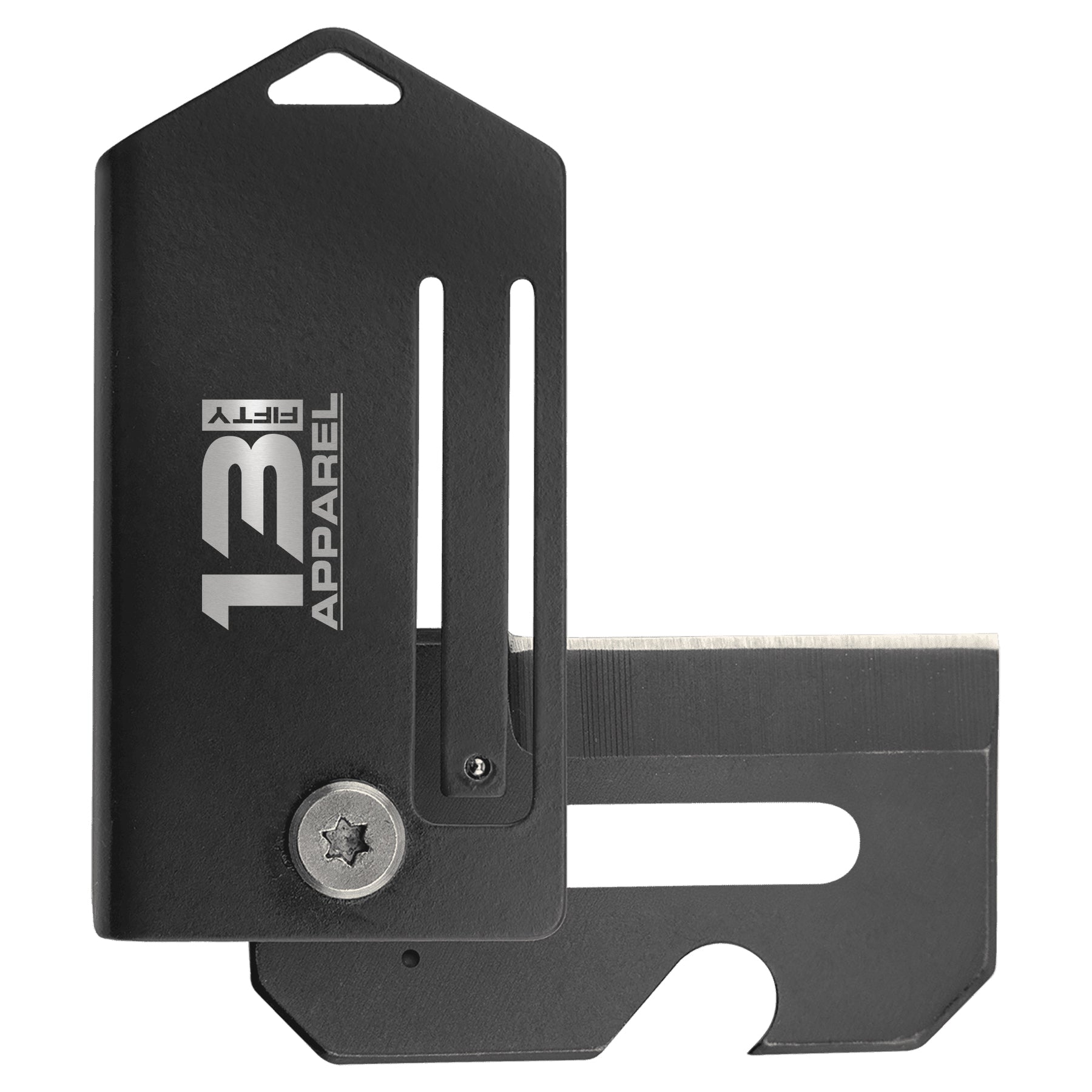13FA 2" Black Engraved Carry Knife-13 Fifty Apparel