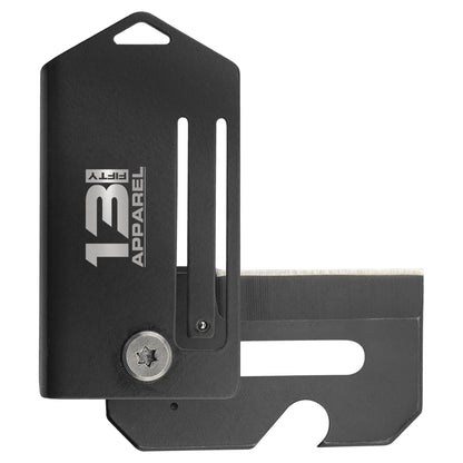 13FA 2" Black Engraved Carry Knife-13 Fifty Apparel