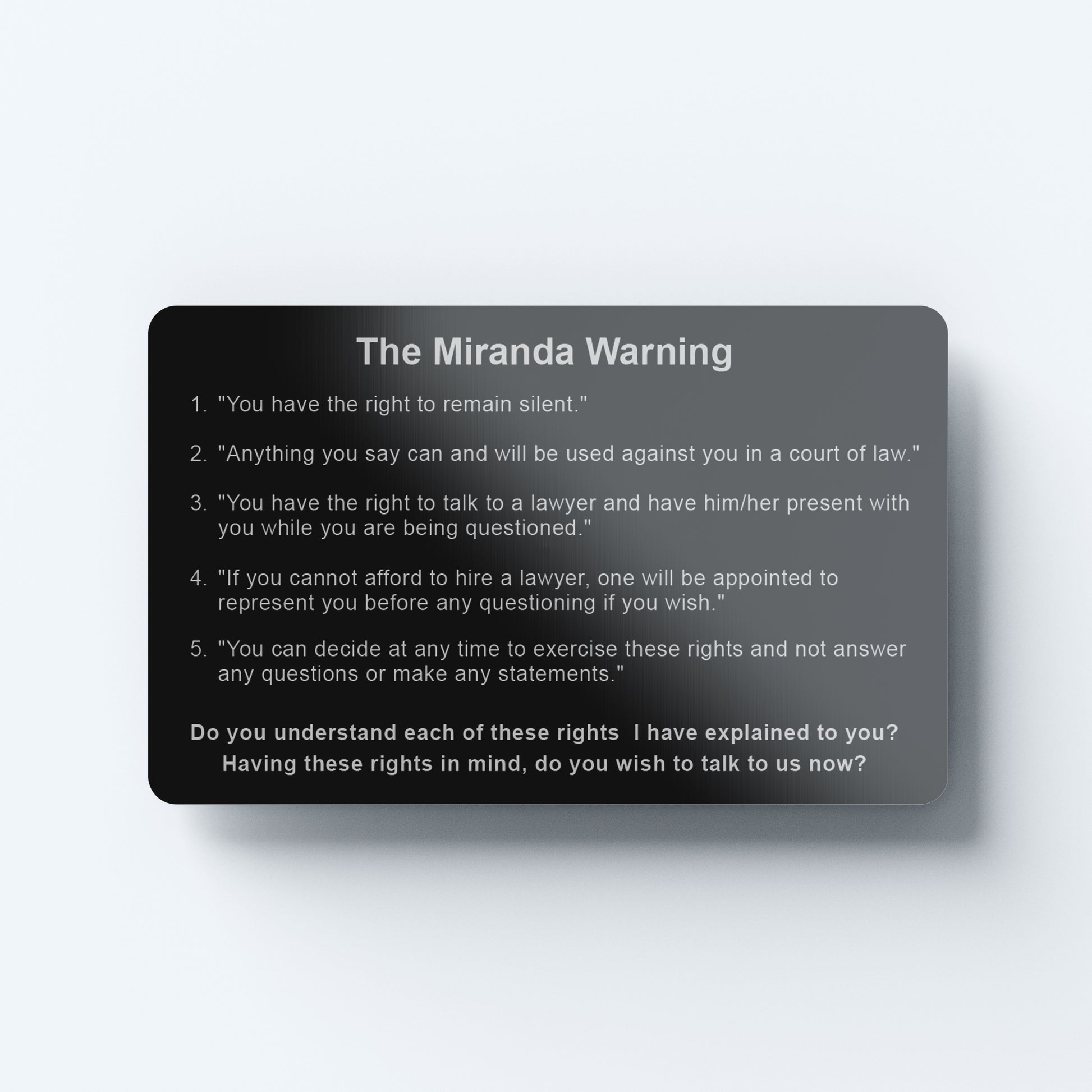 13FA Miranda Warning Card (Eng)-13 Fifty Apparel
