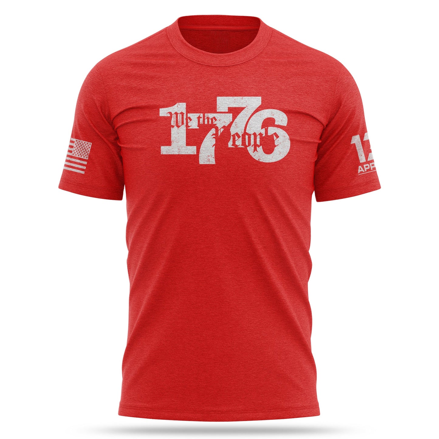 [1776] Men's Crew Tee [RED]-13 Fifty Apparel