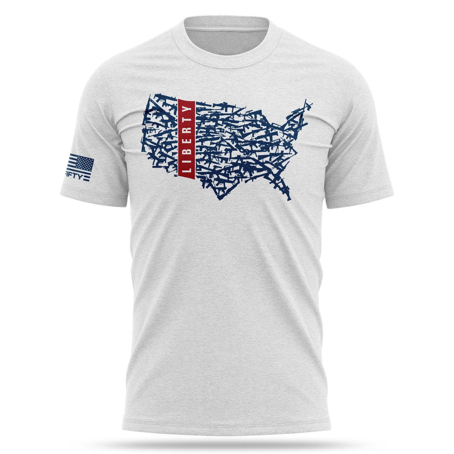 [2A USA] Cotton Blend Shirt [WHT/BLU]-13 Fifty Apparel