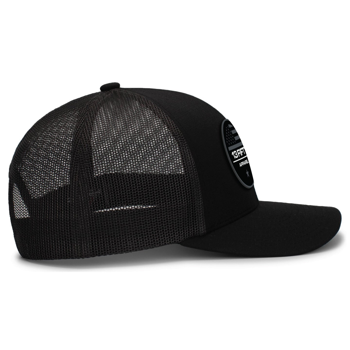 [360 MIDNIGHT] Adjustable Mesh Back Cap-13 Fifty Apparel