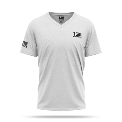 [3PACK] TRI-BLEND V-Neck Shirts [BLK/WHT/GRY]-13 Fifty Apparel