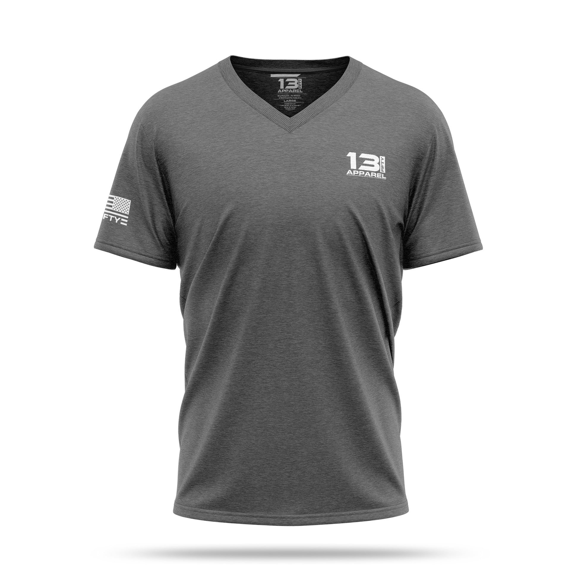 [3PACK] TRI-BLEND V-Neck Shirts [BLK/WHT/GRY]-13 Fifty Apparel