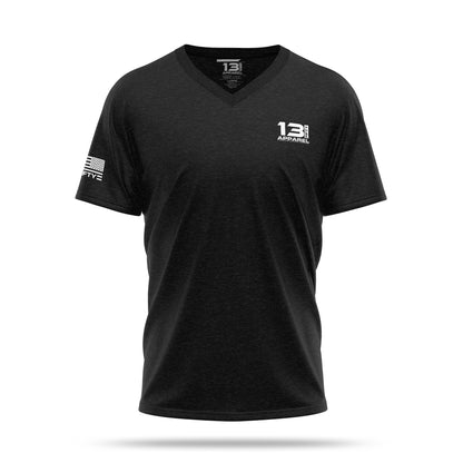 [3PACK] TRI-BLEND V-Neck Shirts [BLK/WHT/GRY]-13 Fifty Apparel