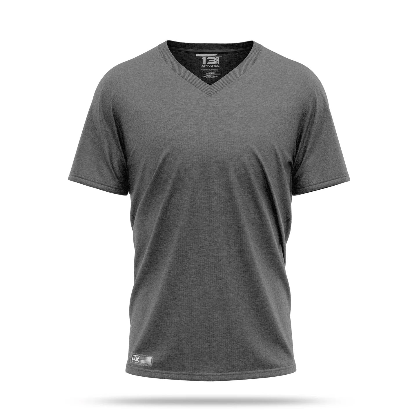 [3PACK] TRI-Blend V-Neck Shirts [BLK/WHT/GRY]-13 Fifty Apparel