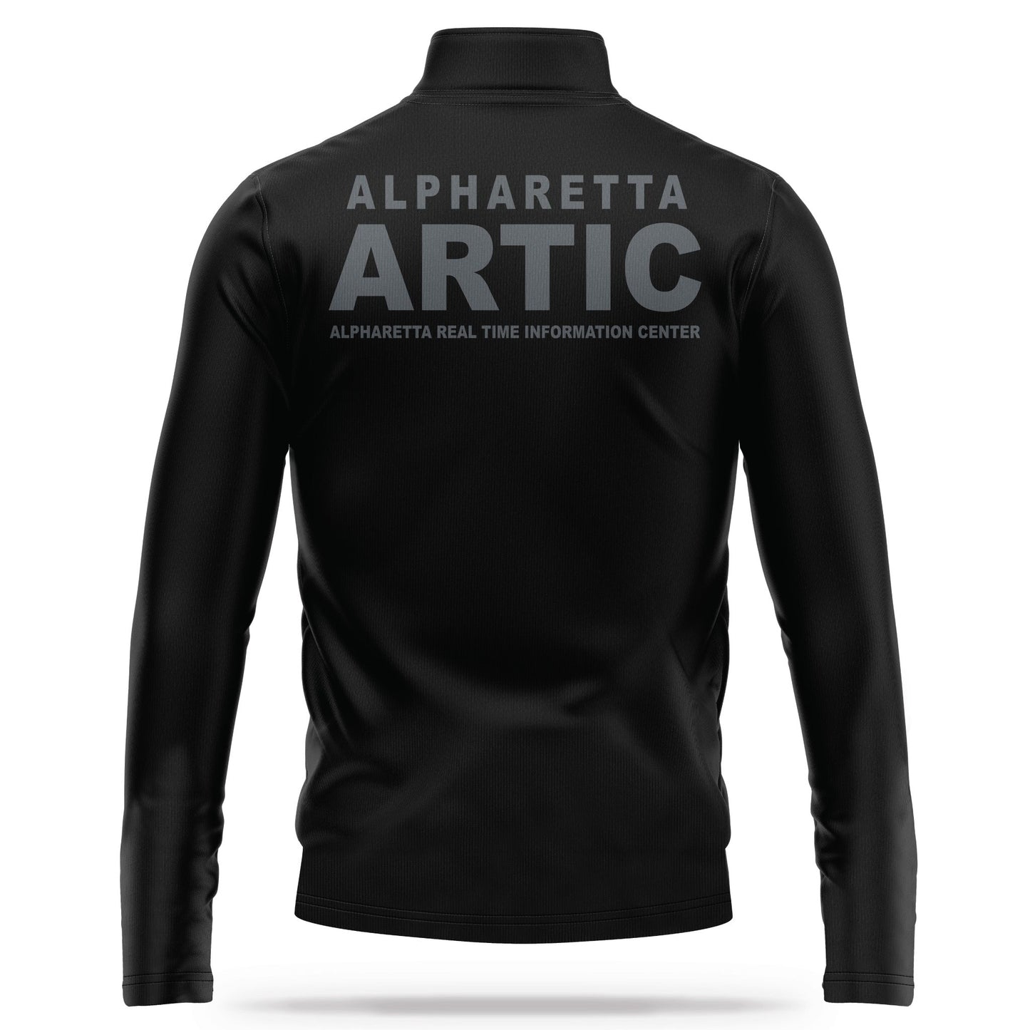 [ALPHARETTA PD] ARTIC Quarter Zip [BLK/GRY]-13 Fifty Apparel