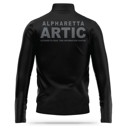 [ALPHARETTA PD] ARTIC Quarter Zip [BLK/GRY]-13 Fifty Apparel