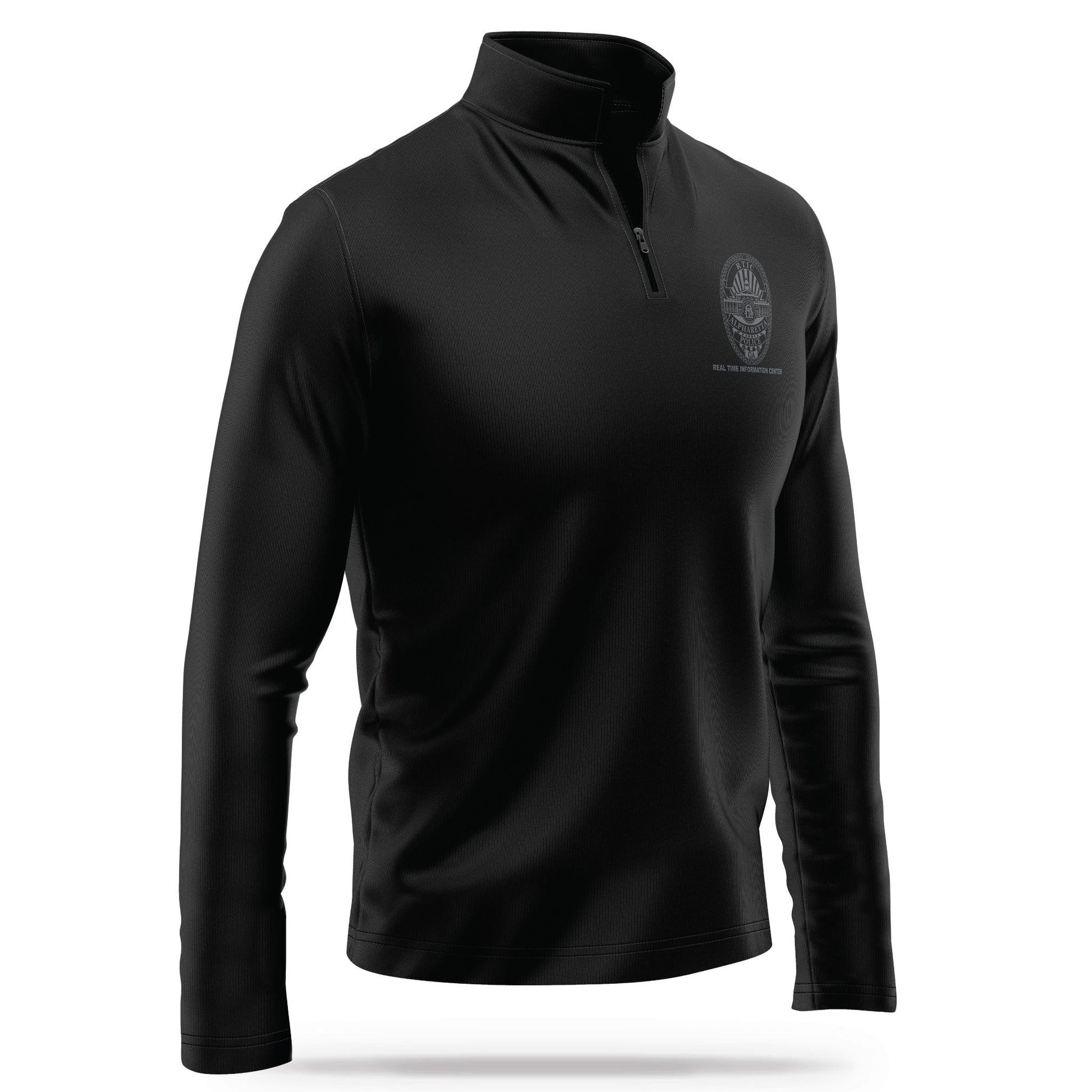 [ALPHARETTA PD] ARTIC Quarter Zip [BLK/GRY]-13 Fifty Apparel