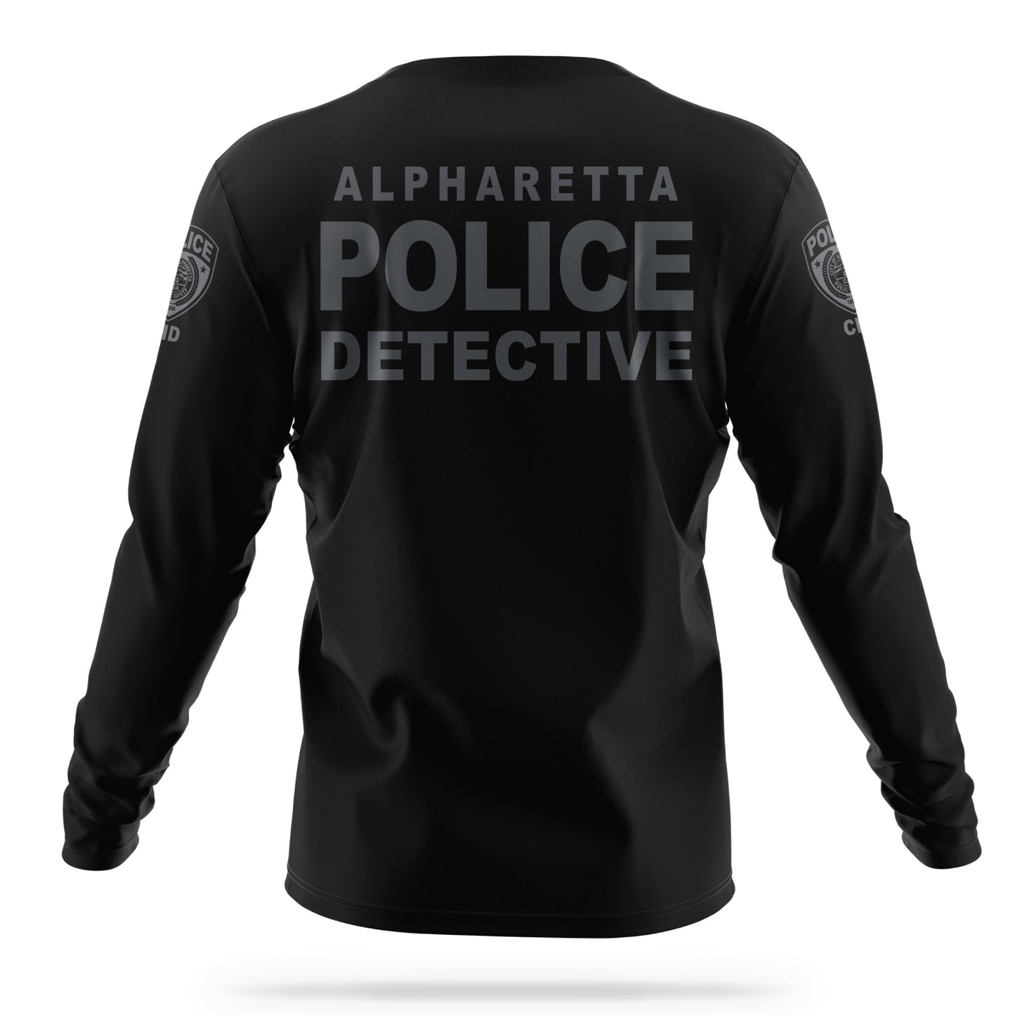 [ALPHARETTA PD] CID Men's Patrol Utility Long Sleeve [BLK/GRY]-13 Fifty Apparel