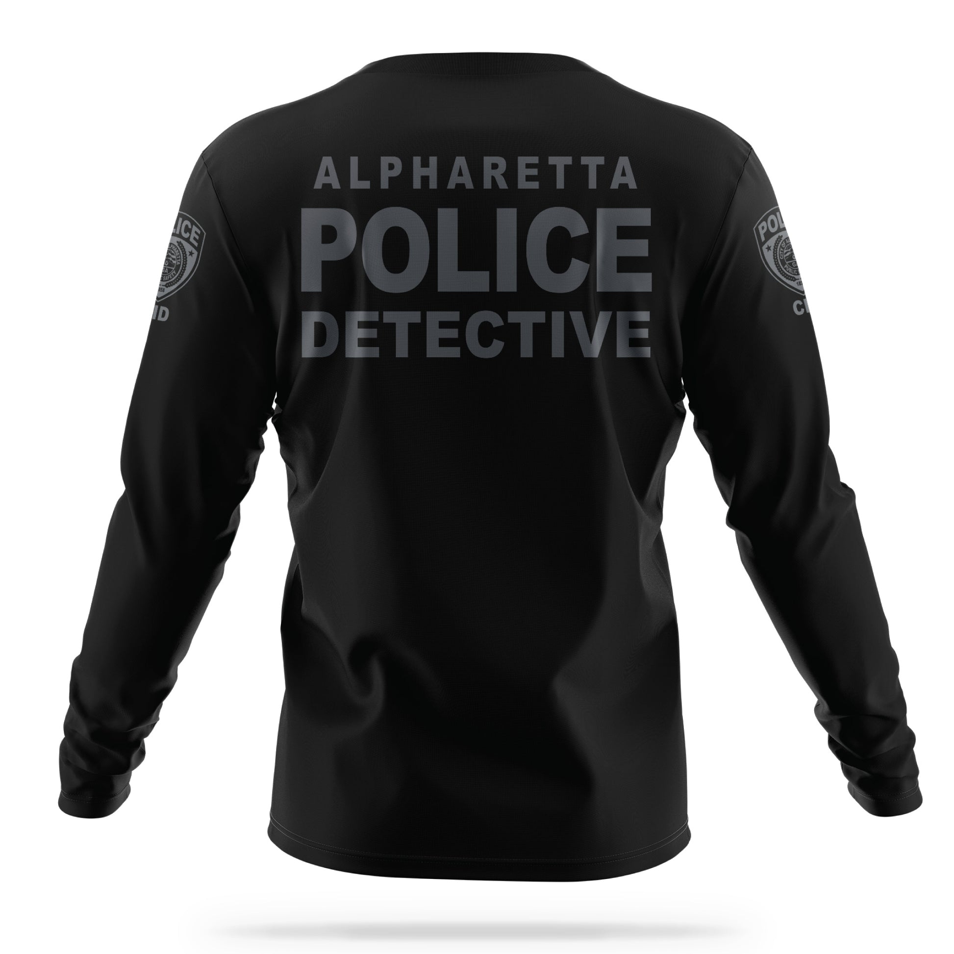 [ALPHARETTA PD] CID Men's Patrol Utility Long Sleeve [BLK/GRY]-13 Fifty Apparel