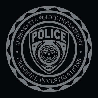 [ALPHARETTA PD] CID Men's Patrol Utility Long Sleeve [BLK/GRY]-13 Fifty Apparel