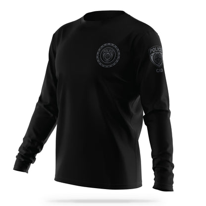 [ALPHARETTA PD] CID Men's Patrol Utility Long Sleeve [BLK/GRY]-13 Fifty Apparel