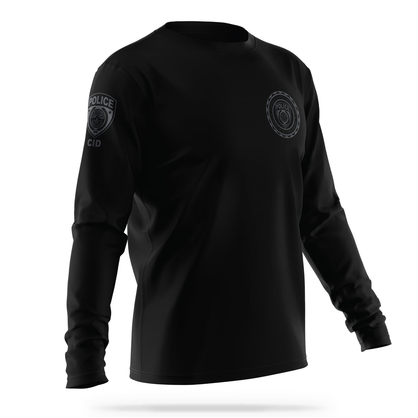 [ALPHARETTA PD] CID Men's Patrol Utility Long Sleeve [BLK/GRY]-13 Fifty Apparel