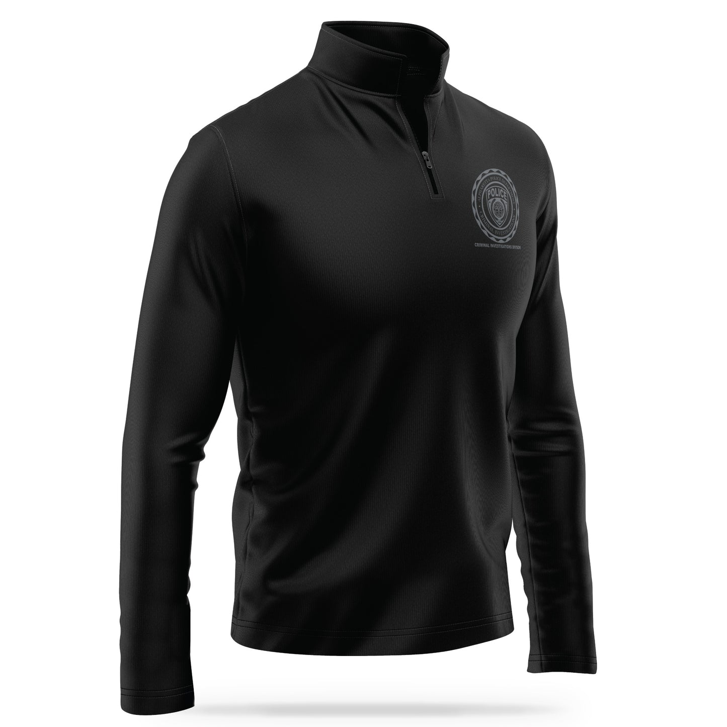 [ALPHARETTA PD] CID Quarter Zip [BLK/GRY]-13 Fifty Apparel