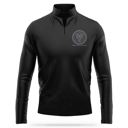 [ALPHARETTA PD] CID Quarter Zip [BLK/GRY]-13 Fifty Apparel