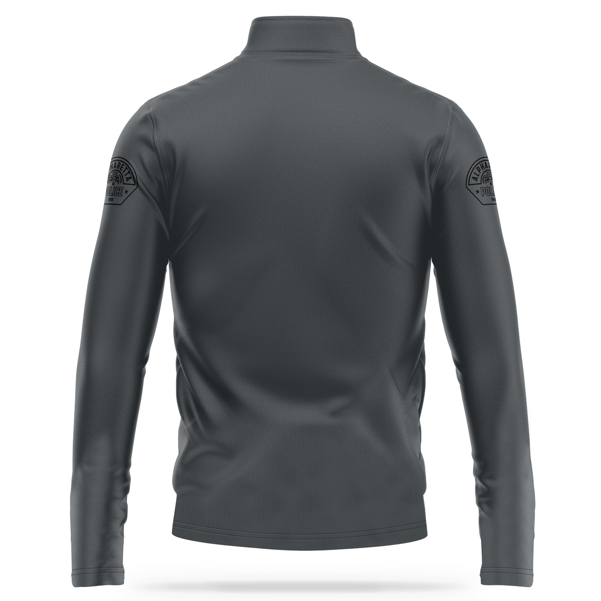 [ALPHARETTA PD] CID Quarter Zip [CHAR/BLK]-13 Fifty Apparel