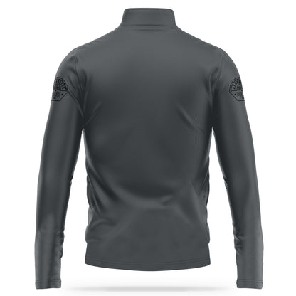 [ALPHARETTA PD] CID Quarter Zip [CHAR/BLK]-13 Fifty Apparel