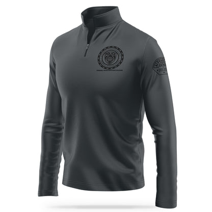 [ALPHARETTA PD] CID Quarter Zip [CHAR/BLK]-13 Fifty Apparel