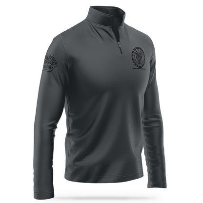 [ALPHARETTA PD] CID Quarter Zip [CHAR/BLK]-13 Fifty Apparel