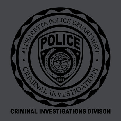 [ALPHARETTA PD] CID Quarter Zip [CHAR/BLK]-13 Fifty Apparel