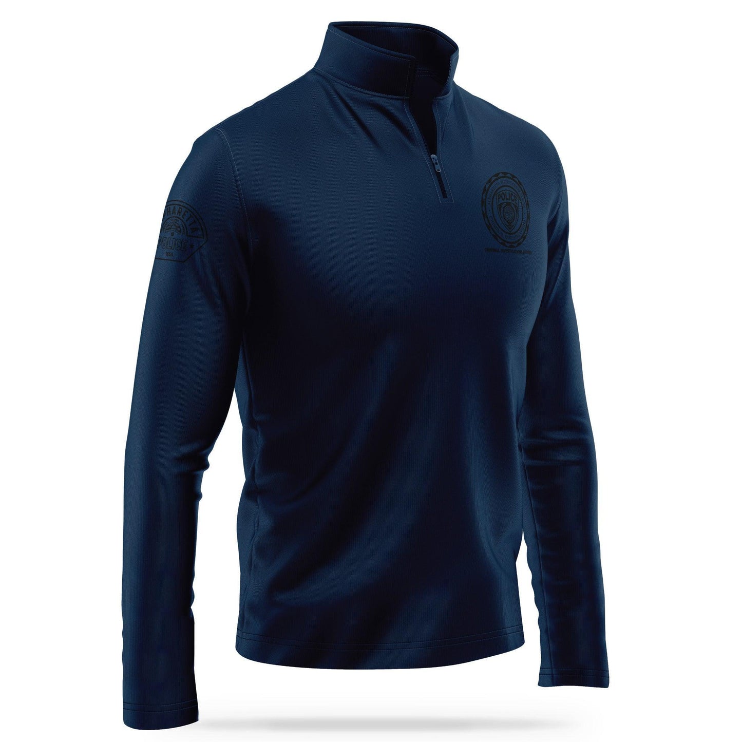 [ALPHARETTA PD] CID Quarter Zip [NVY/BLK]-13 Fifty Apparel