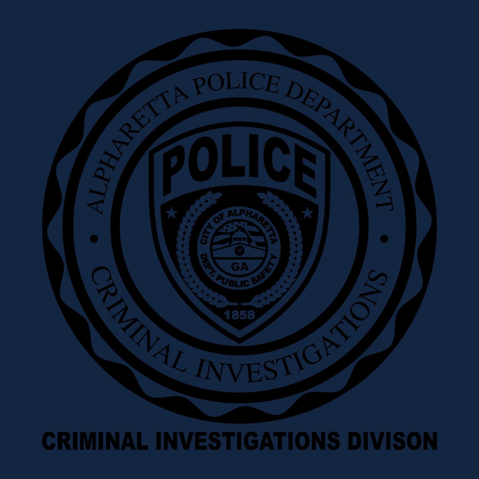 [ALPHARETTA PD] CID Quarter Zip [NVY/BLK]-13 Fifty Apparel