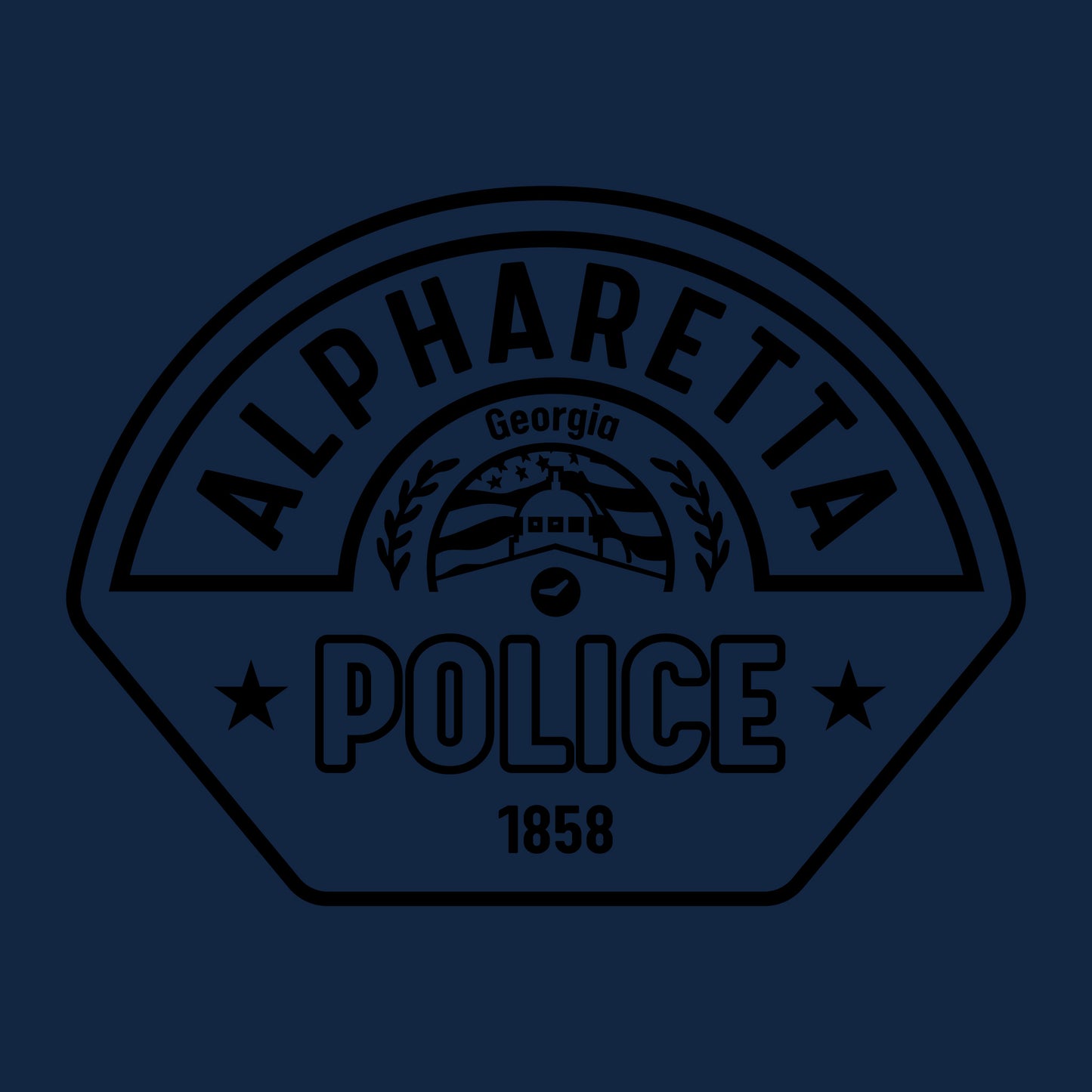 [ALPHARETTA PD] CID Quarter Zip [NVY/BLK]-13 Fifty Apparel