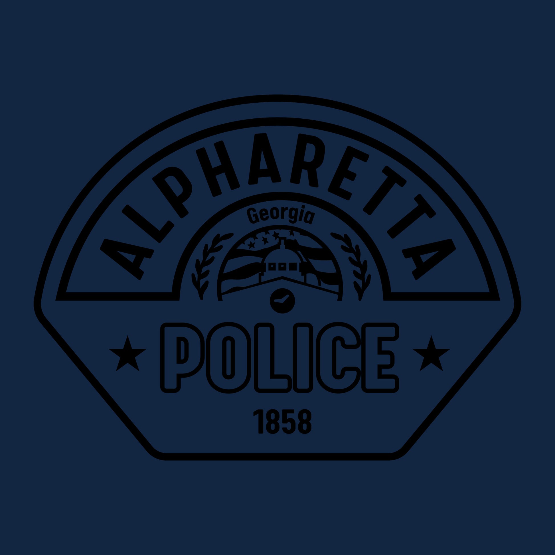 [ALPHARETTA PD] CID Quarter Zip [NVY/BLK]-13 Fifty Apparel