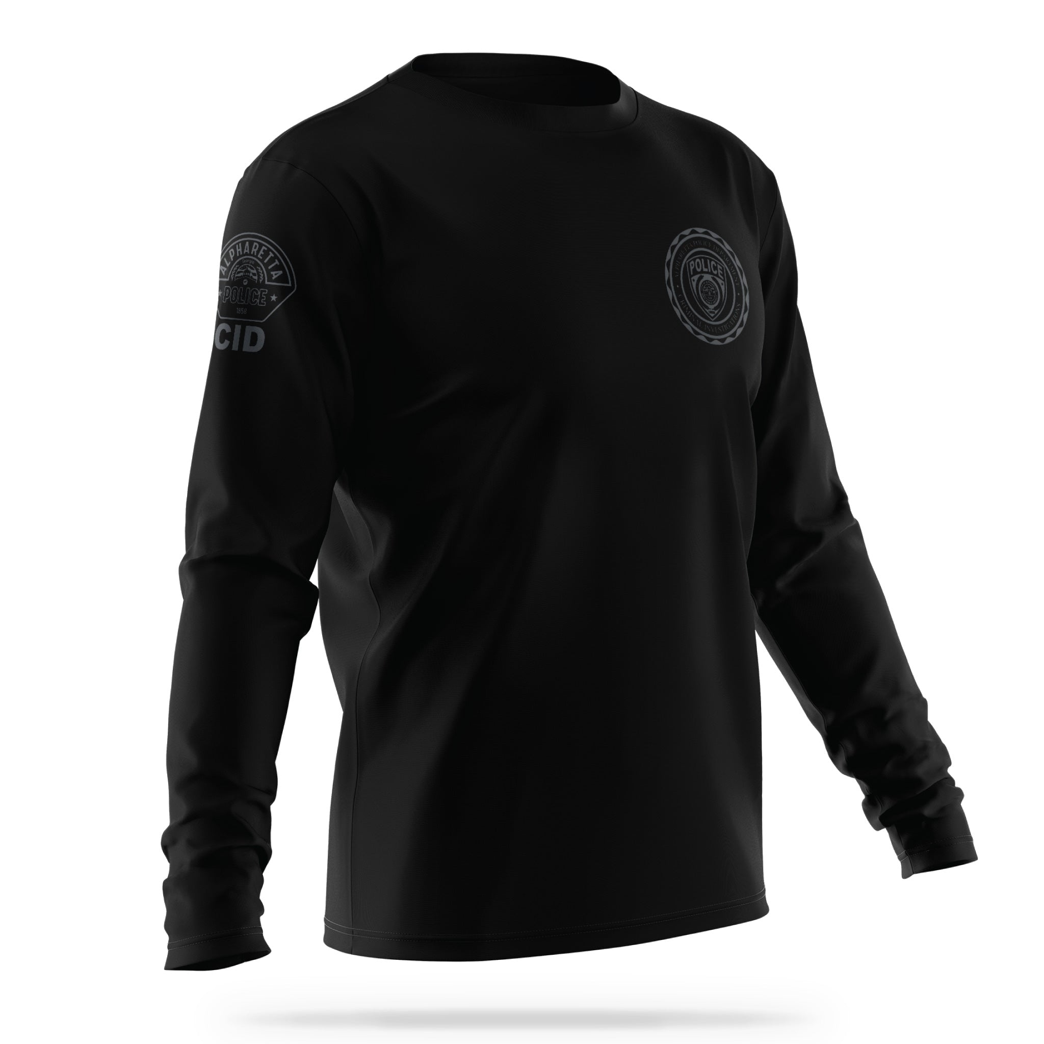 [ALPHARETTA PD] CID Utility Long Sleeve [BLK/GRY]-13 Fifty Apparel